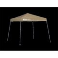 Quik Shade Quik Shade 167539DS SOLO50 9 x 9 ft. Slant Leg Canopy; Khaki Cover - Gray Frame 167539DS